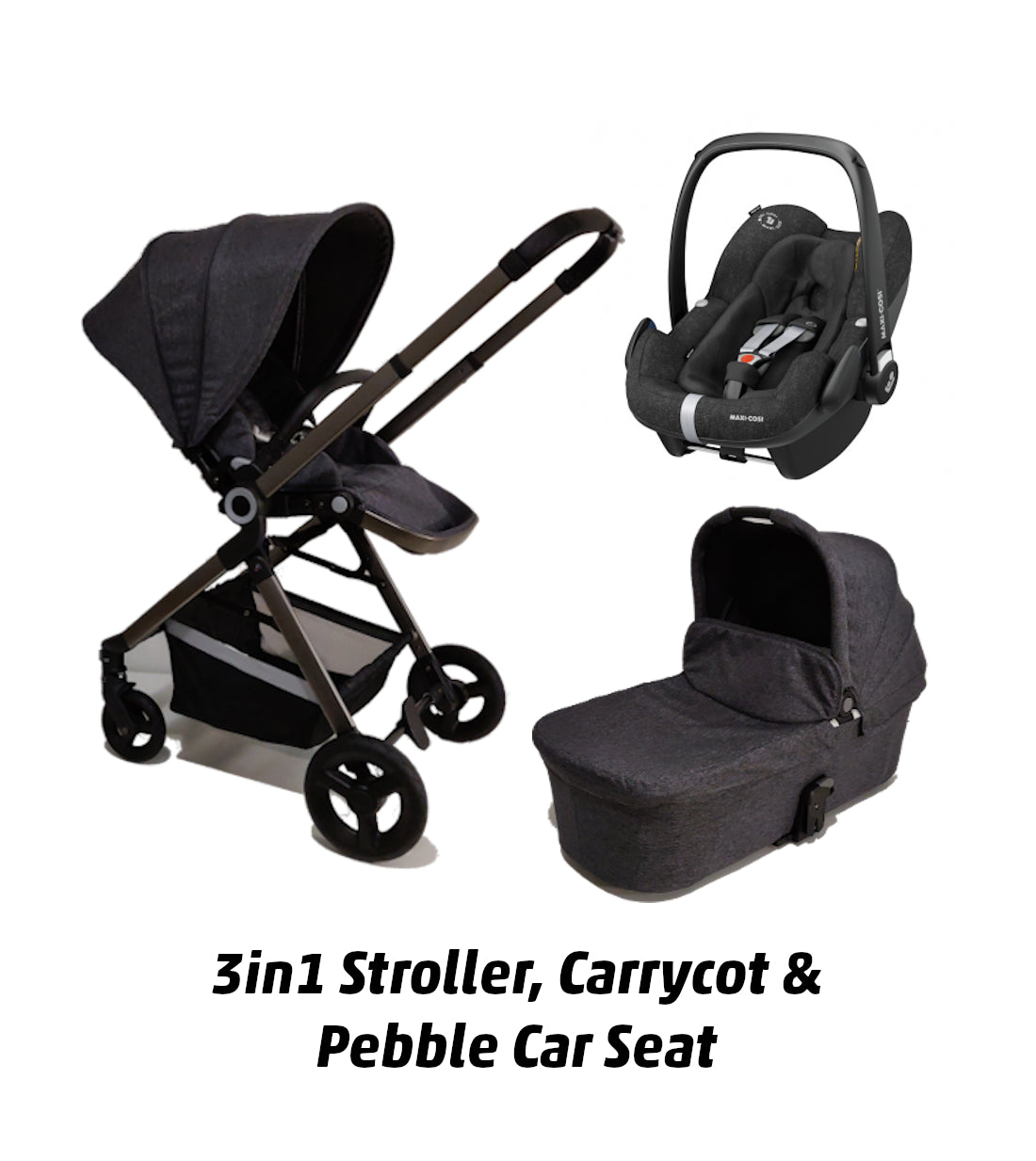 Pram travel system - Car seat (3in1), Maxi-Cosi - Zelia S Trio